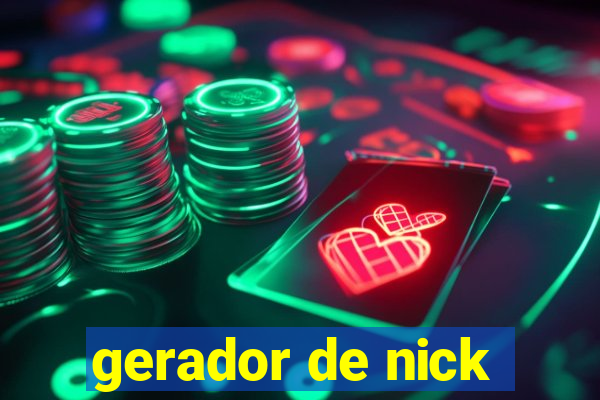 gerador de nick